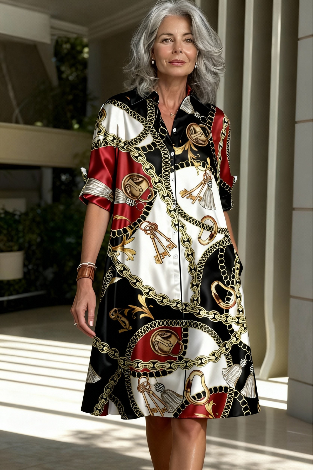 Serena™ Breathable Elegant Summer Shirt Dress