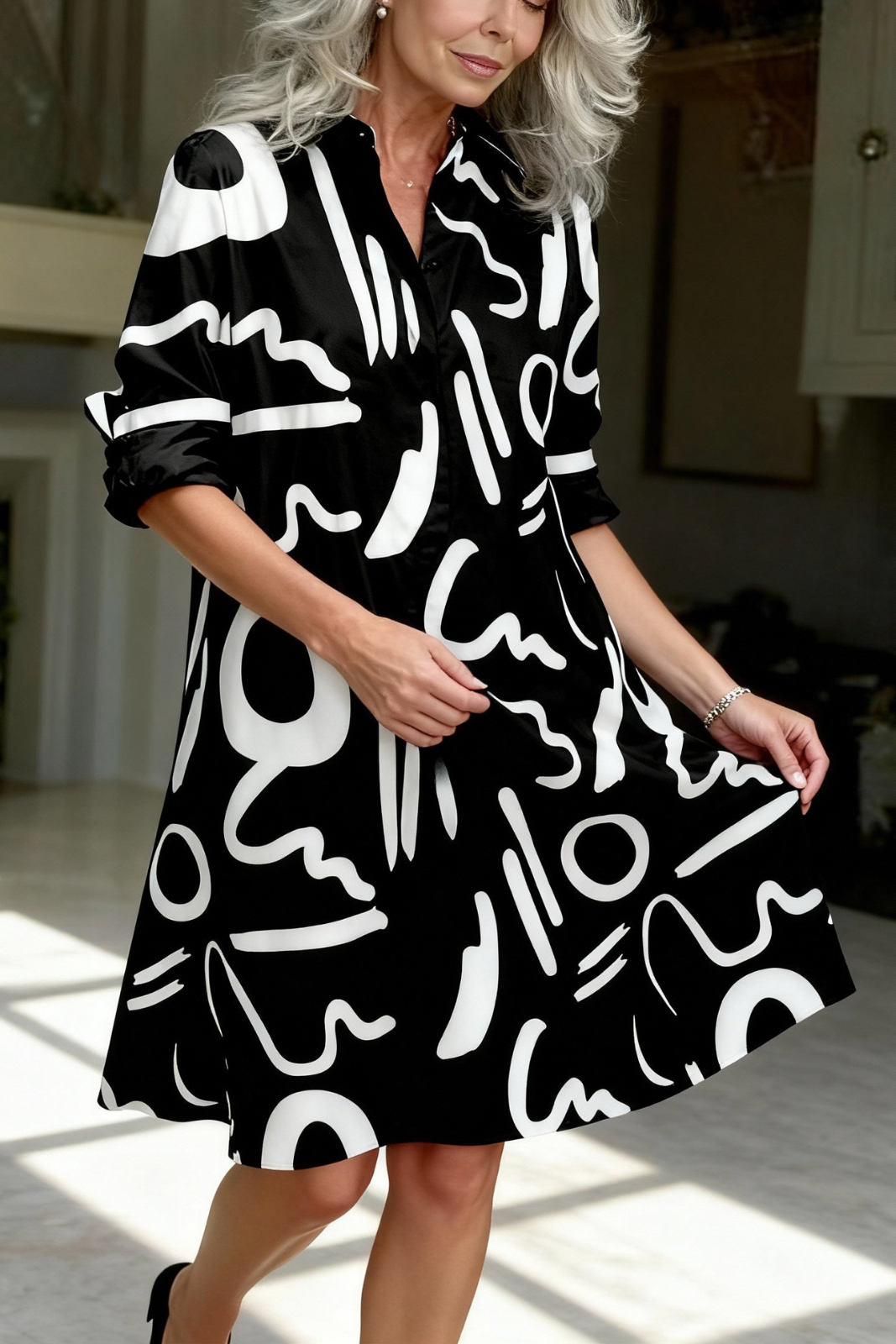 Serena™ Breathable Elegant Summer Shirt Dress