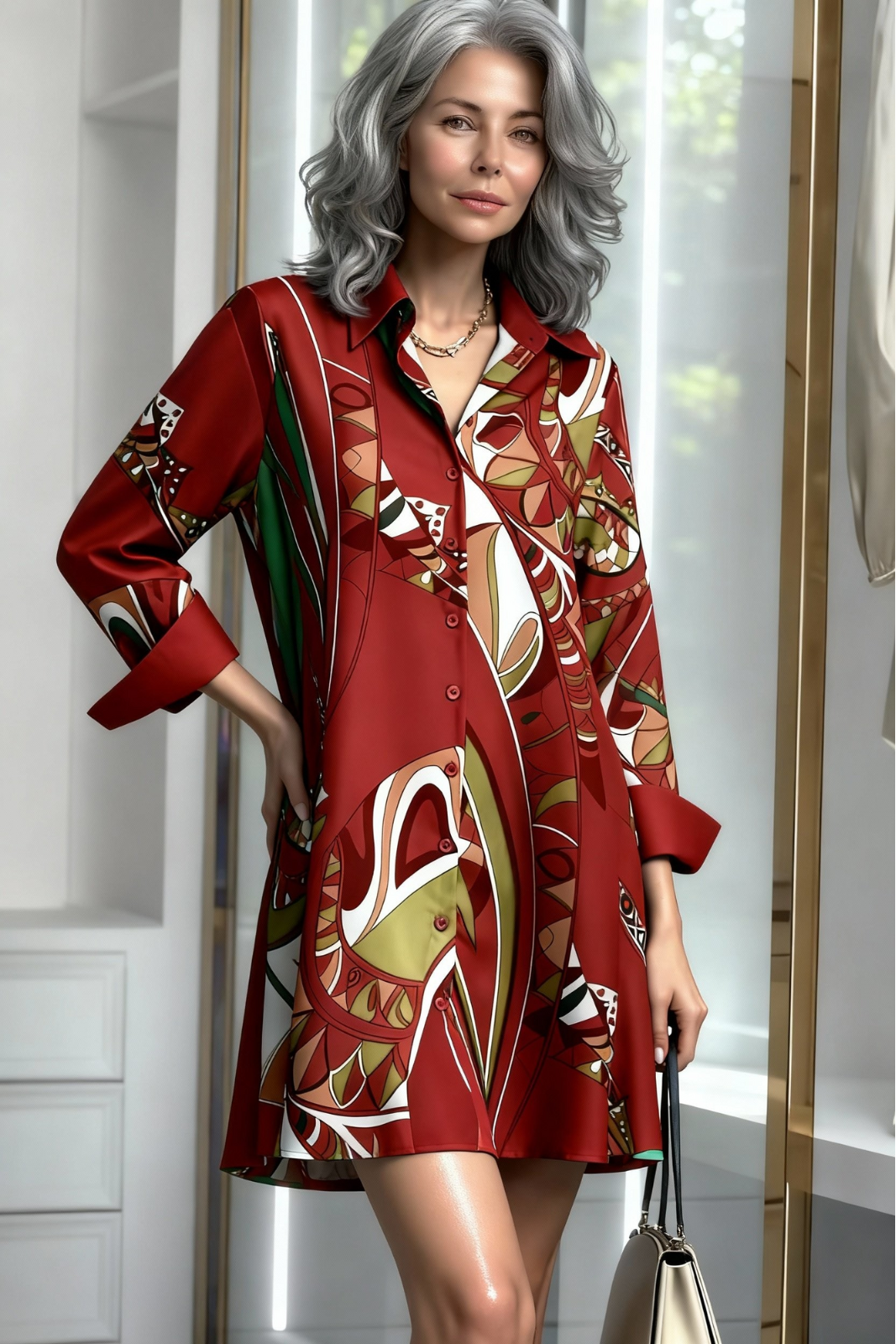Serena™ Breathable Elegant Summer Shirt Dress