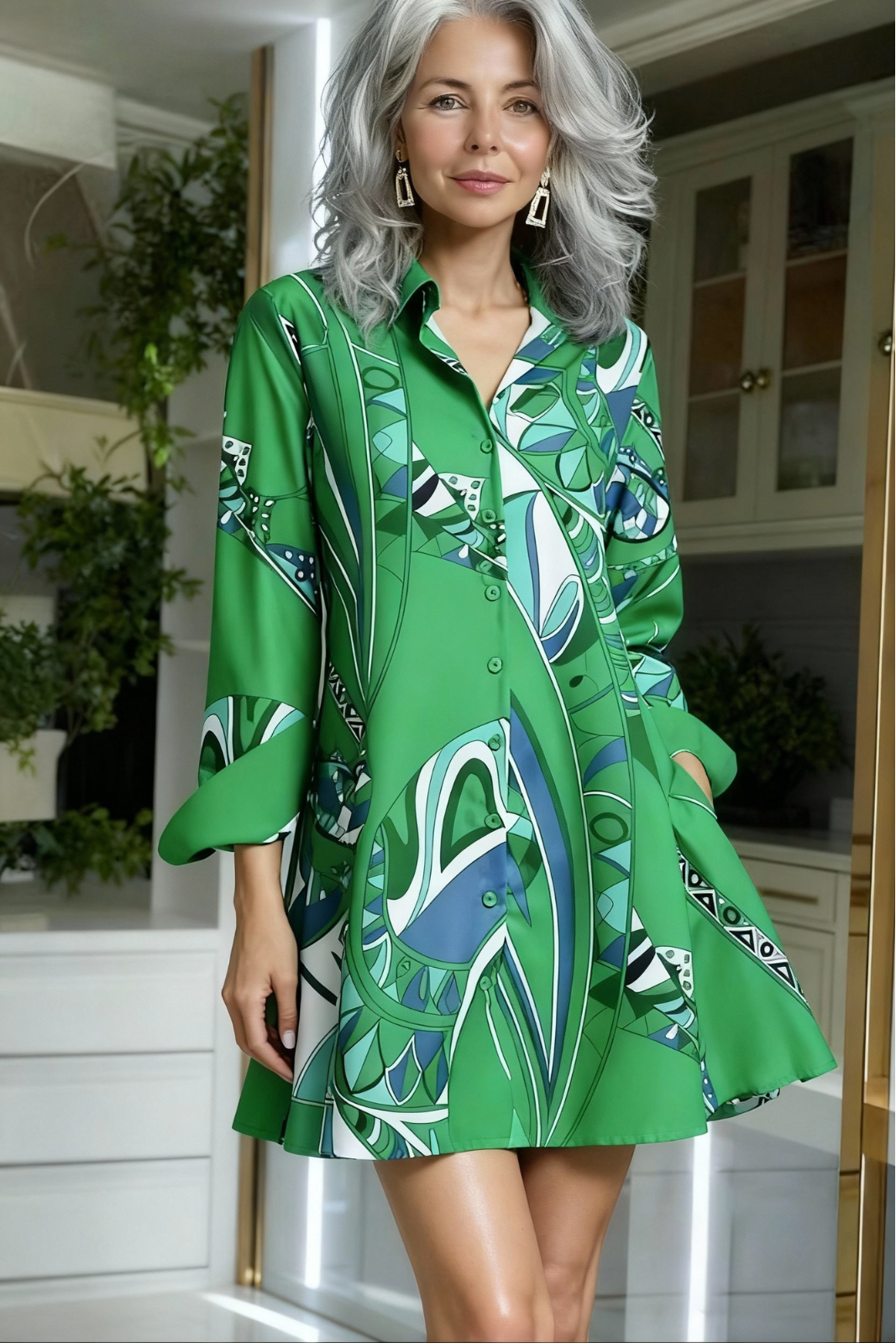 Serena™ Breathable Elegant Summer Shirt Dress